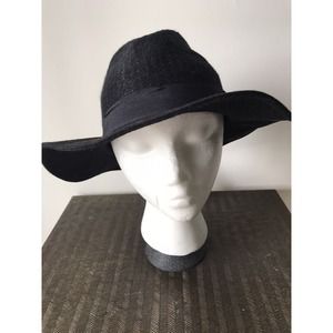 David and Young PANAMA Fedora, Black Ribbon Band, One Size, Soft Felt